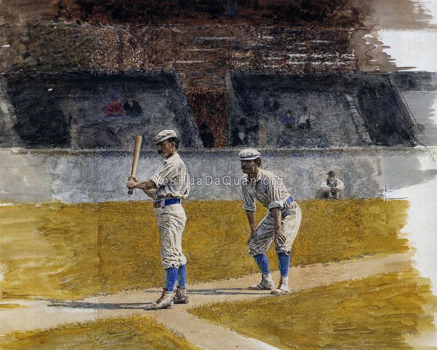 Baseball Players Practicing - 托马斯·伊肯斯